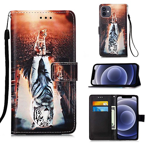 

Case For iPhone 12 / iPhone 12 Mini / iPhone 12 Pro / iPhone 12 Pro Max Card Holder Flip Magnetic Full Body Cases Animal PU Leather Case For iPhone 11 Pro Max / SE2020 / XS Max XR XS 7 / 8 7 / 8 plus