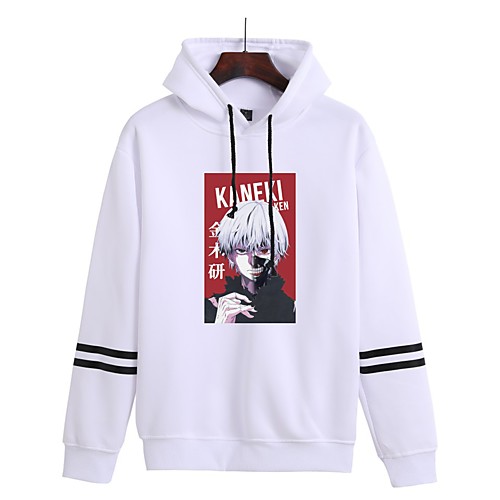 

Inspired by Tokyo Ghoul Kaneki Ken Hoodie Anime Polyester / Cotton Blend Graphic Prints Printing Harajuku Graphic Hoodie For Women's / Men's