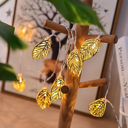 

LED Sring Lighting Chain Cell Box Room Decoration Leaves Lighting Chain Holiday Lights Ins Party Christmas Decorative Lights