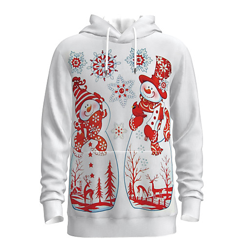 

Men's Pullover Hoodie Sweatshirt Print Graphic 3D Hooded Christmas Daily 3D Print 3D Print Christmas Hoodies Sweatshirts Long Sleeve Red