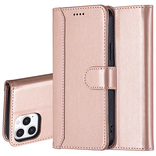 

Case For Apple iPhone 12 / iPhone 12 Mini / iPhone 12 Pro Max Wallet Full Body Cases Solid Colored PU Leather