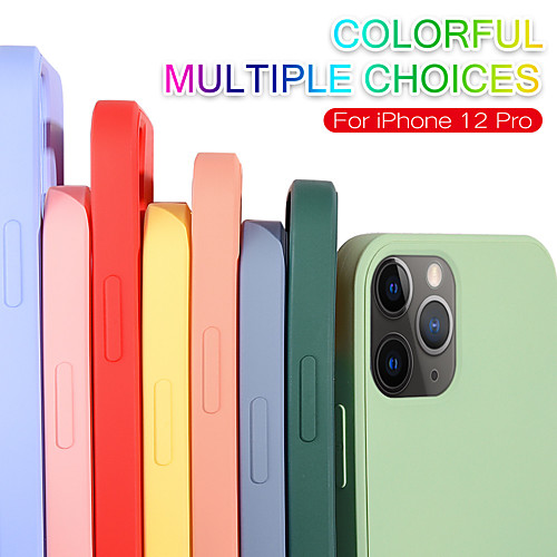 

Phone Case For Apple Back Cover Silicone iPhone 12 Pro Max 11 SE 2020 X XR XS Max Frosted Solid Color Silicone
