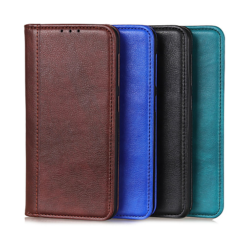 

Phone Case For Samsung Galaxy Full Body Case Leather Wallet Card S20 FE 5G Wallet Card Holder Shockproof Solid Color PU Leather