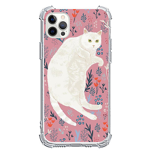 

Cartoon Cat Phone Case For Apple iPhone 12 iPhone 11 iPhone 12 Pro Max Unique Design Protective Case Shockproof Back Cover TPU