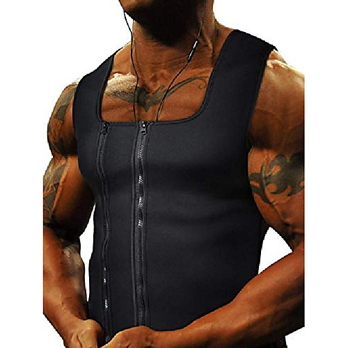 

Sweat Waist Trainer Waist Trainer Vest Hot Sweat Workout Tank Top Slimming Vest Sports Neoprene Gym Workout Exercise & Fitness Running Slimming Fat Burning Calories Burned For Men
