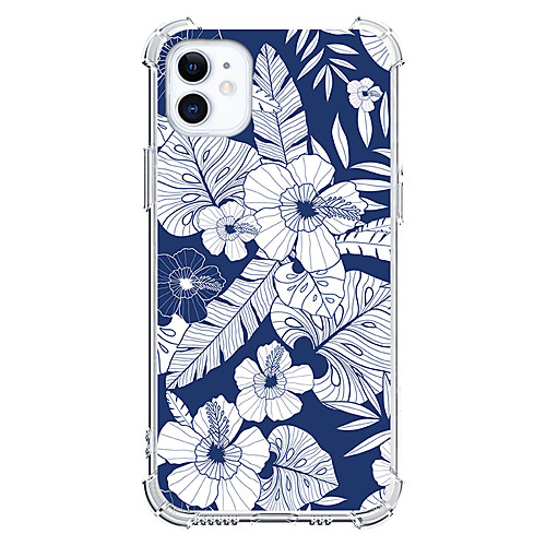 

Plants Phone Case For Apple iPhone 12 iPhone 11 iPhone 12 Pro Max Unique Design Protective Case Shockproof Back Cover TPU