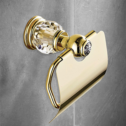 

Toilet Paper Holders Contemporary Polished Brass Bathroom Paper Roll Holder New Design 1pc