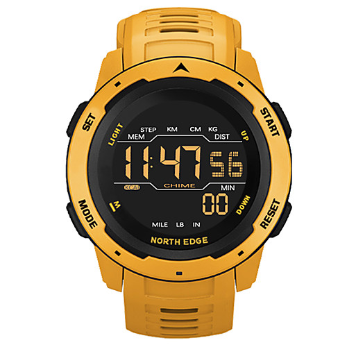 

NORTH EDGE Men's Digital Watch Digital Digital Sporty Stylish Casual Water Resistant / Waterproof Alarm Clock LED Light / One Year