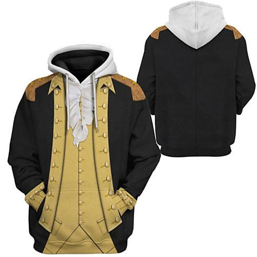

Inspired by Historical Figure George Washington Cosplay Costume Hoodie Terylene Graphic Printing Harajuku Graphic Hoodie For Women's / Men's