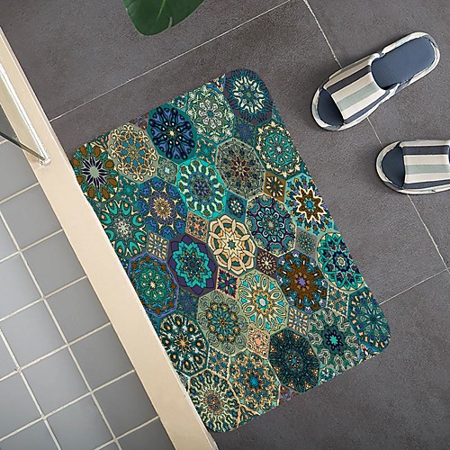 

Bohemian Ethnic Style Pattern Carpet Door Mat Bedroom Living Room Carpet Study Room Carpet Kitchen Bathroom Anti-slip Mat