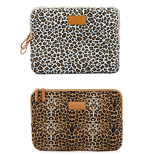 

11.6 Inch Laptop / 12 Inch Laptop / 13.3 Inch Laptop Sleeve / Tablet Cases Canvas Leopard / Cheetah Print for Men for Women for Business Office Waterpoof Shock Proof