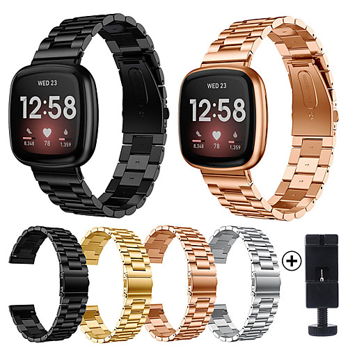 

Smart Watch Band for Fitbit 1 pcs DIY Tools Business Band Stainless Steel Replacement Wrist Strap for Fitbit Versa 3 FitbitSense
