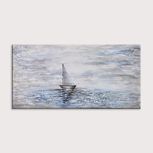 

Oil Painting Hand Painted Horizontal Abstract Modern Rolled Canvas (No Frame)