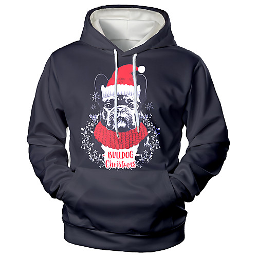 

Men's Pullover Hoodie Sweatshirt Print Graphic 3D Hooded Christmas Daily 3D Print 3D Print Christmas Hoodies Sweatshirts Long Sleeve Black
