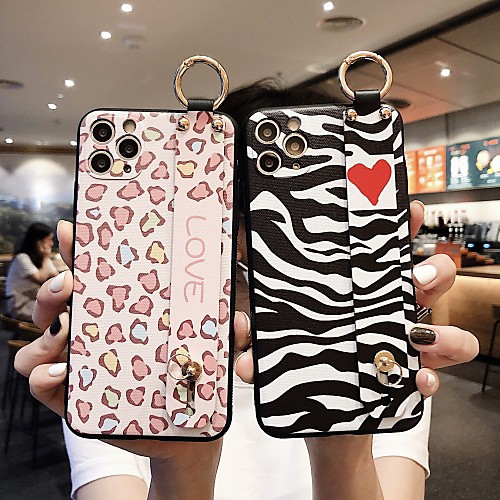 

Phone Case For Apple Back Cover iPhone 12 Pro Max 11 SE 2020 X XR XS Max 8 7 Shockproof Pattern Word / Phrase Heart Geometric Pattern TPU