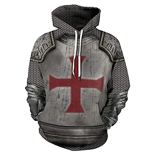 

Inspired by The Last Templar Knights Templar Cosplay Costume Hoodie Terylene Graphic Printing Harajuku Graphic Hoodie For Women's / Men's