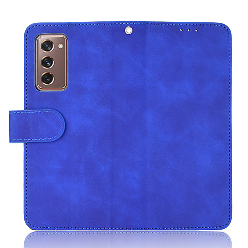

Leather Case For Samsung Galaxy Z Fold 2 Galaxy S20 FE 5G Galaxy Note 20 Ultra Shockproof Full Body Case Solid Colored PU Leather TPU