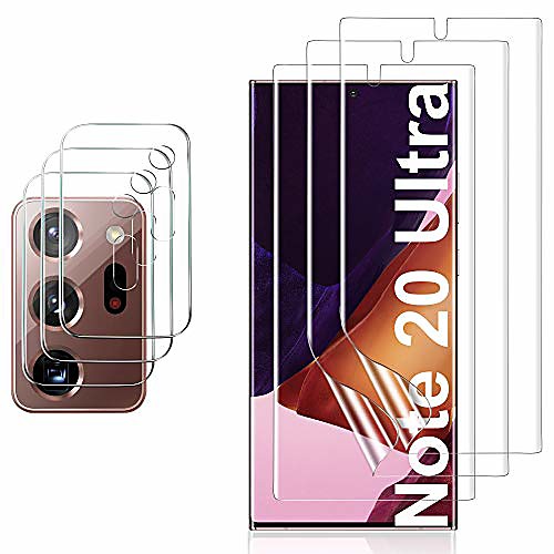 

3-PCS Screen Protector3-PCS Camera Protector For Galaxy Note 20 ultra Support Fingerprint Hydrogel Film Tpu Screen Protector For Samsung Galaxy Note 20 ultra