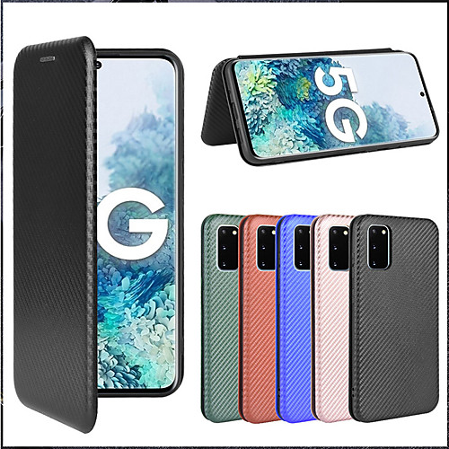 

Case For Samsung Galaxy S20 FE 5G Card Holder / Shockproof / Magnetic Full Body Cases Lines / Waves / Solid Colored TPU / PC For Galaxy M51