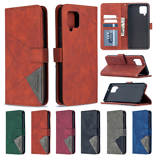 

Phone Case For Samsung Galaxy Full Body Case Leather Wallet Card S20 Plus S20 Ultra S20 S9 S9 Plus Note 20 Ultra Galaxy A91 / M80S A51 S10 S10 Wallet Card Holder Shockproof Solid Color PU Leather