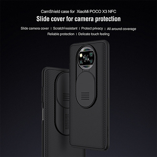 

Nillkin Case For Xiaomi Poco X3 NFC Frosted Back Cover Lines / Waves / Solid Colored TPU / PC / Anti-drop/Shock/Camera Protection/Brand Packaging