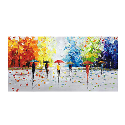 

Oil Painting Hand Painted Abstract Landscape Modern Rolled Canvas Rolled Without Frame