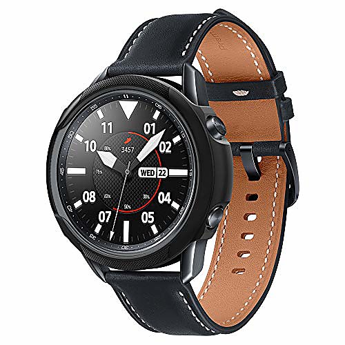 

liquid air armor designed for galaxy watch 3 case 45mm (2020) - matte black