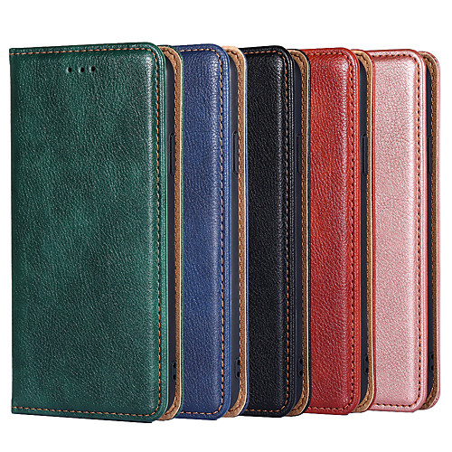 

Phone Case For OnePlus Full Body Case Leather Nord N10 5G Nord N100 Shockproof Solid Color PU Leather