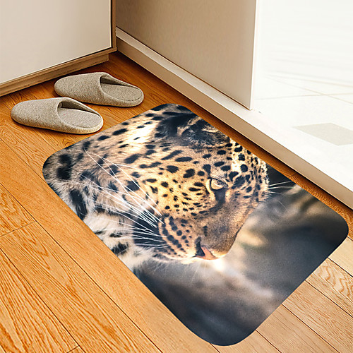 

Animal Jaguar Digital Printing Floor Mat Modern Bath Mats Nonwoven Memory Foam Novelty Bathroom