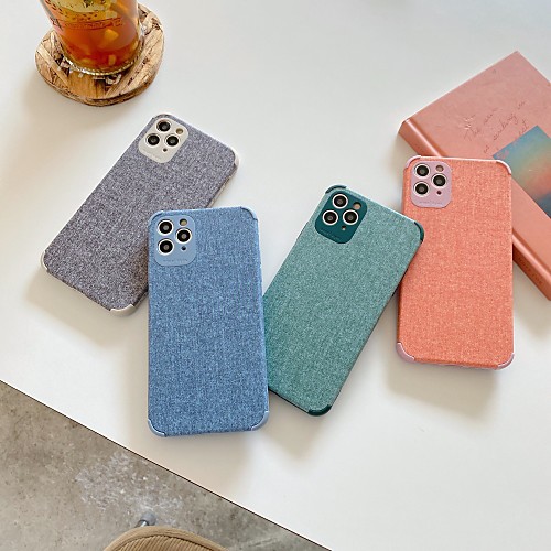 

Phone Case For Apple Back Cover iPhone 12 Pro Max 11 SE 2020 X XR XS Max 8 7 Shockproof Solid Color TPU