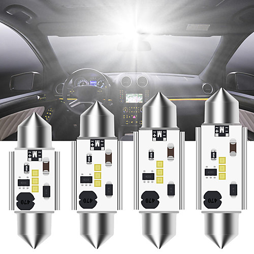 

2PCS CANBUS car Interior Light C5W C10W LED CSP Chip 12-24V 31MM 36MM 39MM 41MM Super Bright Reading License light W5W error free