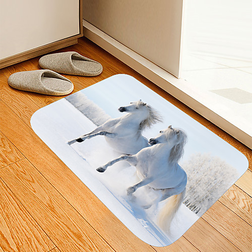 

Baima Ice And Snow World Digital Printing Floor Mat Modern Bath Mats Nonwoven Memory Foam Novelty Bathroom