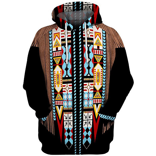 

Inspired by American Indian American Indian Cosplay Costume Hoodie Terylene 3D Printing Harajuku Graphic Hoodie For Women's / Men's