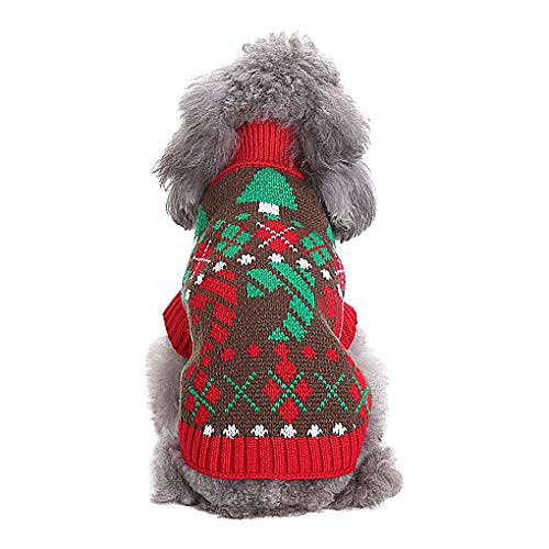 

pet christmas coat costume winter warm knit dog sweaters jacket holiday festive collections outerwear puppy dog snow outfit apparel