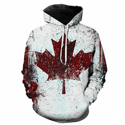 

Inspired by Cosplay Maple leaves Cosplay Costume Hoodie Plush Fabric 3D Printing Harajuku Graphic Hoodie For Women's / Men's