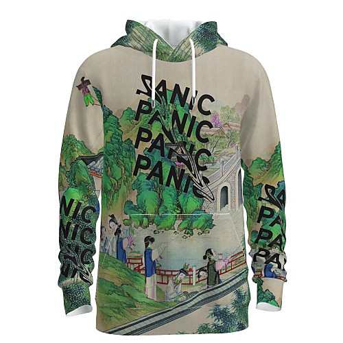 

Men's Pullover Hoodie Sweatshirt Graphic 3D Chinese Style Hooded 3D Print 3D Print Casual Hoodies Sweatshirts Long Sleeve Khaki