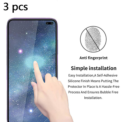 

3-PCS Tempered Glass For Xiaomi/Redmi Screen Protector Redmi Note 10 Pro Max/Poco M3/Redmi 9/Mi 9 Lite/Mi 10t High Definition (HD) Front Screen Protector