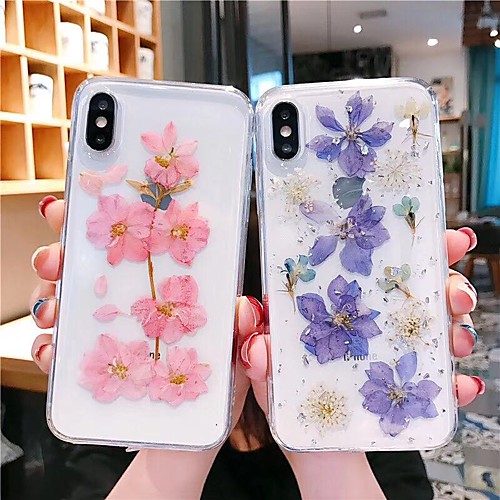 

Phone Case For Apple Back Cover iPhone 12 Pro Max 11 SE 2020 X XR XS Max 8 7 Pattern Flower / Floral TPU