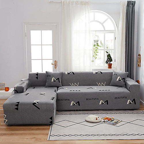 

1-Piece Sofa Cover Soft Stretch Slipcover Super Fit for 1~4 Cushion Couch Armchair/Loveseat/Three Seater/Four Seater/L shaped sofa,Easy to Install(1 Free Cushion Cover)