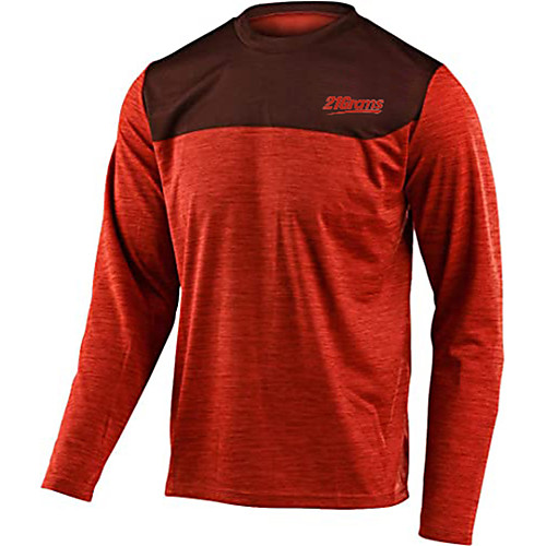 

21Grams Men's Long Sleeve Cycling Jersey Winter Polyester Red Black Dark Gray Novelty Bike Jersey Top Mountain Bike MTB Road Bike Cycling Thermal Warm Quick Dry Breathable Sports Clothing Apparel