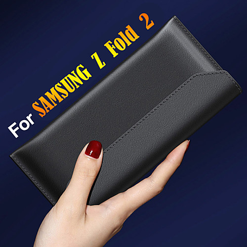 

Case For Samsung Galaxy Galaxy Z Fold 2 / Z Fold / W20 Shockproof / Flip / Magnetic Full Body Cases Solid Colored PU Leather