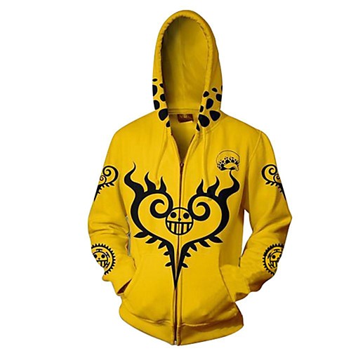 

Inspired by One Piece Monkey D. Luffy Cosplay Costume Hoodie Terylene Graphic Printing Harajuku Graphic Hoodie For Women's / Men's