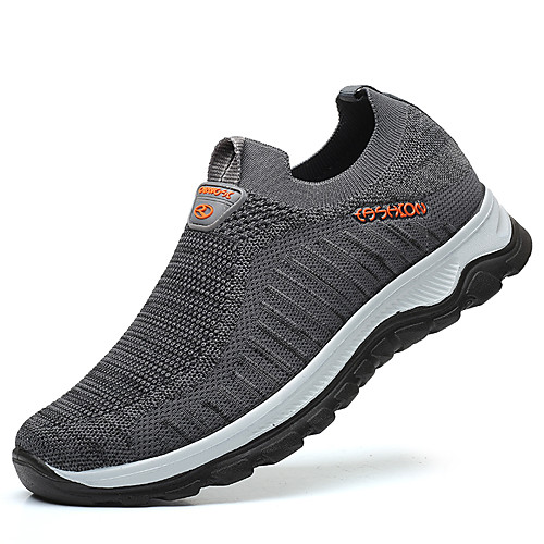

Men's Trainers Athletic Shoes Casual Daily Tissage Volant Black Gray Fall Spring