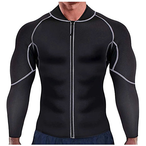 

Body Shaper Sweat Waist Trainer Jacket Shapewear Sports Chinlon Nylon Neoprene Yoga Gym Workout Pilates Stretchy Weight Loss Tummy Fat Burner Hot Sweat For Men Women