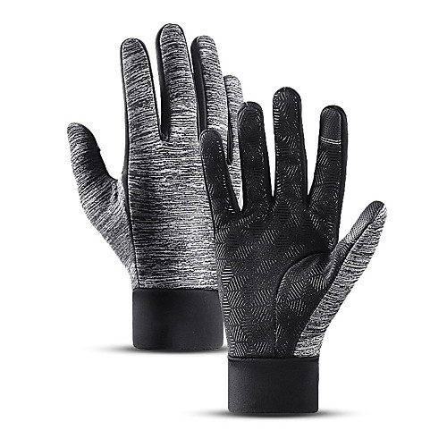 

Winter Bike Gloves / Cycling Gloves Lightweight Breathable Sweat-Wicking Full Finger Gloves Sports Gloves Black for Adults Road Cycling Leisure Sports Cycling / Bike