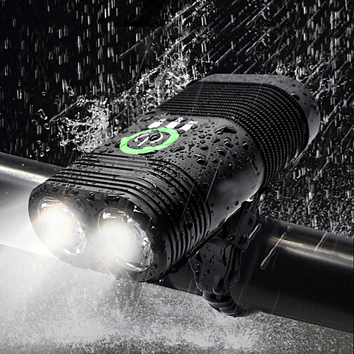 

Dual LED Bike Light Front Bike Light Headlight Flashlight Bicycle Cycling Waterproof Rechargeable Multiple Modes Super Bright USB 2400 lm Rechargeable USB White Cycling / Bike / Aluminum Alloy / IP67