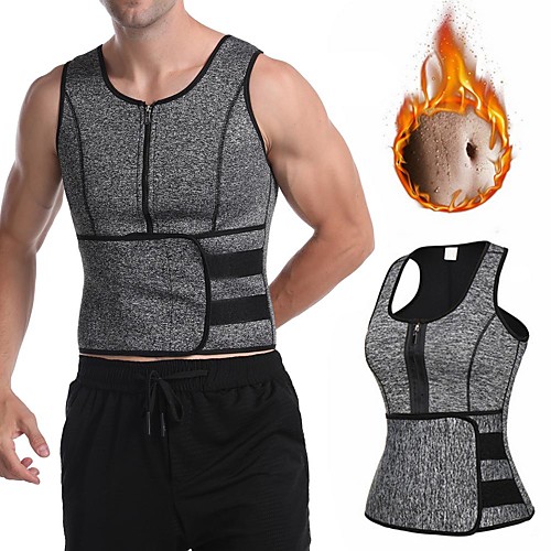 

Sweat Waist Trainer Waist Trainer Corset Vest Adjustable Waist Belt Sports Neoprene Home Workout Fitness Gym Workout Adjustable Tummy Control Hot Sweat Calories Burned For Men Women