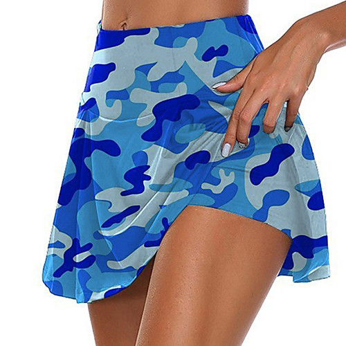

Women's Daily Wear Date Skirts Camouflage Blue Red Blushing Pink