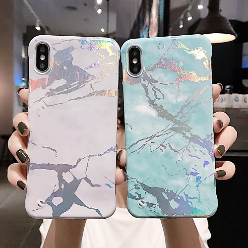 

Phone Case For Apple Back Cover iPhone 12 Pro Max 11 SE 2020 X XR XS Max 8 7 6 Shockproof Pattern Geometric Pattern Marble PC