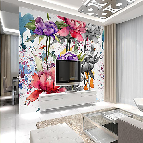 

Mural Wallpaper Wall Sticker Covering Print Peel and Stick Removable Floral Painting Canvas Home Décor
